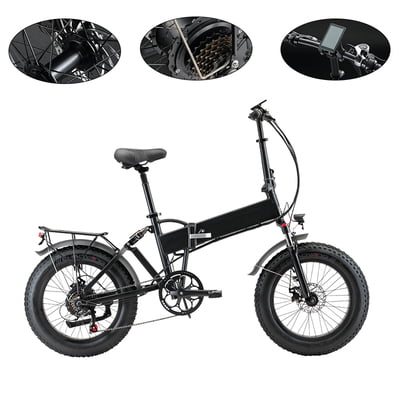 Paselec AF7 Foladable Full Suspension EBike 500w 48v 10.4AH Fat Tire