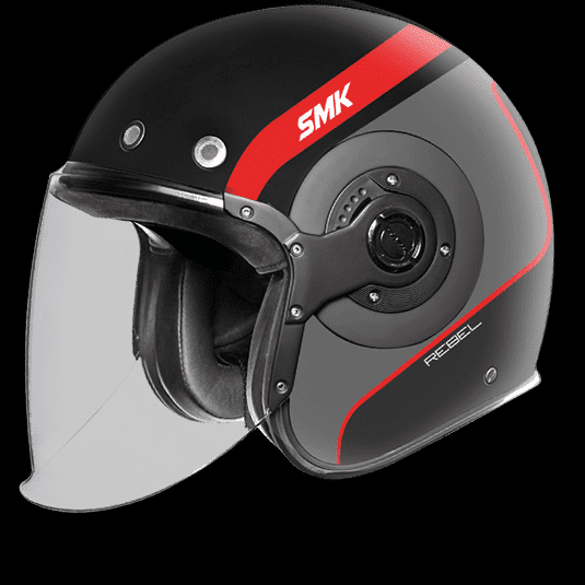 SMK Retro Jet Rebel Open Face Motorcycle Helmet
