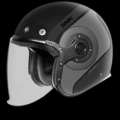 SMK Retro Jet Rebel Open Face Motorcycle Helmet