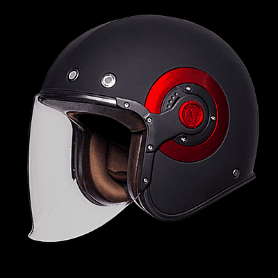 SMK Retro Jet Solid Open Face Motorcycle Helmet
