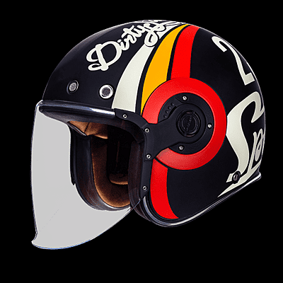 SMK Retro Jet Speed TT Open Face Motorcycle Helmet
