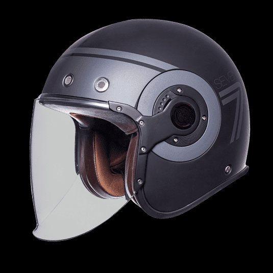 SMK Retro Jet Seven Open Face Motorcycle Helmet