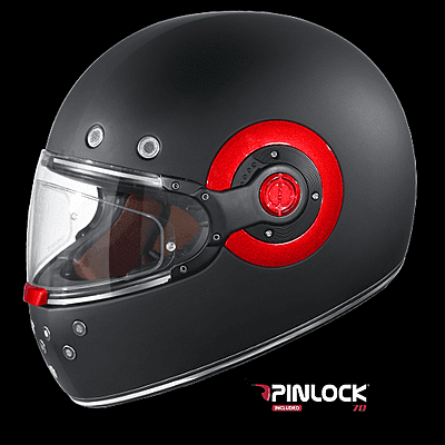 SMK Retro Solid Full Face Motorcycle Helmet