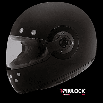 SMK Retro Solid Full Face Motorcycle Helmet