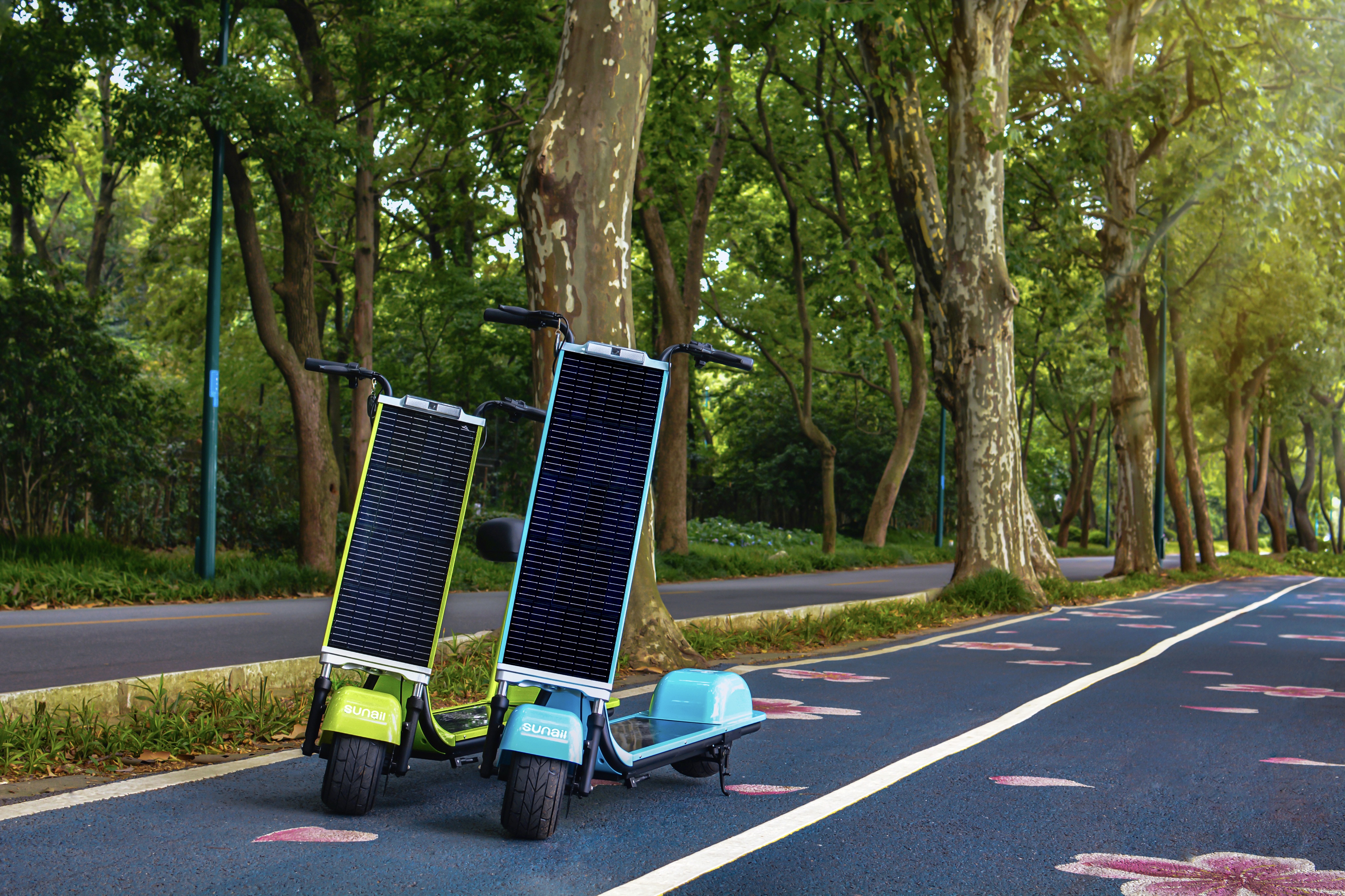 S80 Solar powered electric scooter