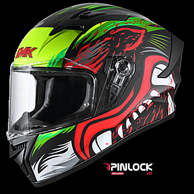 SMK Stellar Animal Full Face Motorcycle Helmet