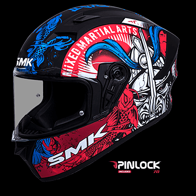 SMK Stellar Samurai Full Face Motorcycle Helmet