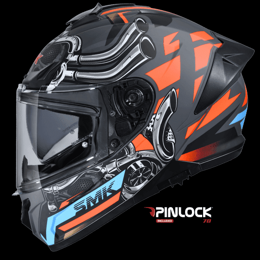 SMK Typhoon Motorhead Full Face DOT Approved Motorcycle Helmet