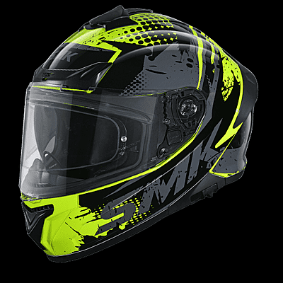 SMK Typhoon Grunge DOT Approved Motorcycle Helmet